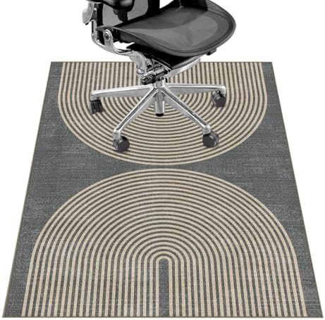 Office Chair Mat for Hardwood Floor&Tile Floor,36"X 48"-Geo Grey by LreedyMat