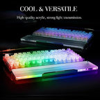 Acrylic Keyboard Wrist Rest Pro- TENKEYLESS 80% Keyboard- Mechanical Keyboards Ergonomic Palm Rest for Computer Keyboard,Anti-Slip Base,Wrist Pad for Laptop,Office & Home-Easy Typing,Black - Image 7