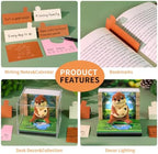 3D Calendar 2027, Desk Time Piece Calendar 2027,Tear-Away 3D Paper Art Notepad w LED Lights,Creative 3D Memo Artsy Pad Calendars, DIY Paper Carving Gift (Sea Otter) - Image 6