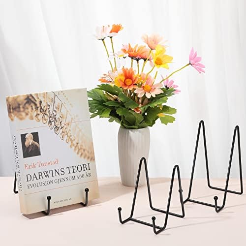 Mixweer 12 Pcs Book Stands for Display Metal Stand, 4.3", 6", 8", Black - Image 4
