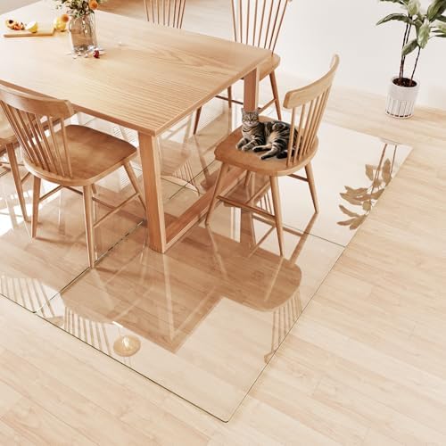 Tempered Glass Chair Mat for Carpet 48"x42", Floor Protector - Image 5