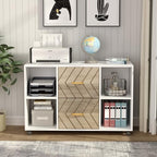 Tribesigns 2 Drawer File Cabinet, Large Mobile Lateral Filing Cabinet for Letter Size, Printer Stand with Storage Shelves and Rolling Wheels for Home Office (White) - Image 3