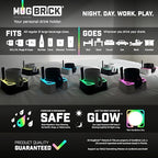 MugBrick™ Cup Holder. Anti-Spill Drink Holder for Couch. Desktop Cup Holder Organizer. Portable Mug Holder. Dishwasher Safe Drink Tray Caddy. Black - Image 5