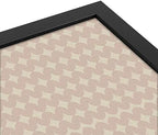 PinPix 27x18 inch Cork Bulletin Board. This Decorative Framed Pin Board Comes with Diamond Pattern in Light Pink and Cream Design and Satin Black. Ideal for Home, Office Decor or School (PinPix-294) - Image 4