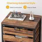 Tribesigns 7-Drawer File Cabinet, Wood Mobile Storage Drawer, Rustic Brown - Image 6