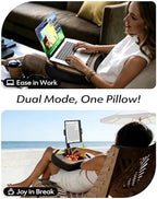 LULULOOK 2-in-1 Lap Desk & Kindle Pillow Stand with Beanbag - Image 2