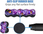 4 in 1 Ergonomic Memory Foam Mouse Pad Wrist Rest Set, Large XXL Gaming Desk Pad + Keyboard Wrist Rest + Mouse Wrist Cushion + Coaster for Home Office Study Gaming, Purple Flowers and Butterfly - Image 4