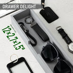 Rebee Vision Key Holder Wall Mount with Drawer for Home Decor, Gray - Image 6