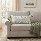 ISAENNE Designer Linen Throw Pillow Cover,Set of 2,28"x12"-Mosella D - Image 3
