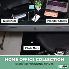 Ilyapa Clear Textured Office Desk Mat, 47x23 Inch - Plastic, Anti-Slip - Image 7