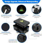 Hrensaw Large Outdoor Electrical Box Waterproof(12.5x8.5x5inch),IP54 Waterproof Outdoor Outlet Covers,Weatherproof Extension Cord Covers Protect Outlet,Plug,Timer,Power Strip,Holiday Light,Black - Image 3