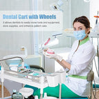 Medical Trolley Cart Mobile Utility Cart with Wheels 220 Lbs Load - Image 4