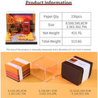 3D Calendar 2027, Unique 3D Memo Pad Tear Away Time Piece Calendar, Fun DIY Paper Carving Art 3D Desk Calendar Notepad Gift for Christmas, New Year (Seine River Banks) - Image 6