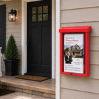 SOURCE ONE Outdoor Real Estate Style Brochure Holder Color Variety White, Black, Red , Pink & Blue Available - Image 3