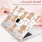 May Chen for M5 MacBook Air 13.6 Inch Case 2026 2025 2024-2022 Release M5 A3449 M4 A3240 M3 A3113 M2 A2681, Plastic Hard Shell Case for MacBook Air 13.6" with Retina Display, Cute Teddy Bear - Image 4