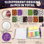 Halloween Notebooks with Pens Bulk, 24 Sets, 5.5 x 4.7 Inch, Cute - Image 4