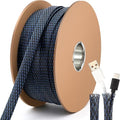 Pangda Braided Wire Loom 1'' X 300 Ft, Black-Blue by Pangda