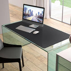Mydours 43" x 24" XXL Large Desk Mat, PU Leather Full Desk Mouse Pad, Black - Image 5