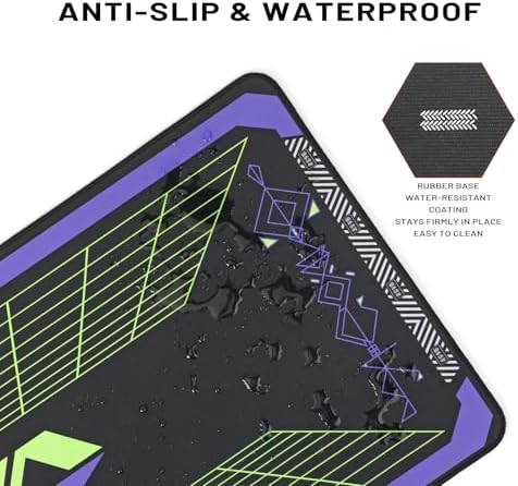 Neon Genesis Evangelion 35.4" x 15.7" Large Gaming Mouse Pad - Image 5