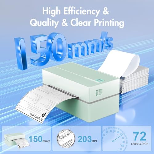 Thermal Shipping Label Printer 4x6 Bluetooth Label Maker for Small Business - Image 4