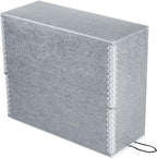 Lineco Archival Document Storage Box, 12.5" x 10.5" x 5", Gray - Image 4