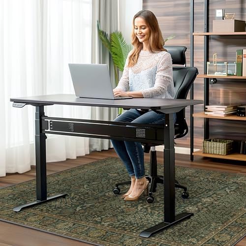 48"x60" Office Chair Mat for Hardwood Floor, Non-Slip Washable Dark Brown - Image 2