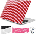 Case for MacBook Pro 13 inch M2 M1 2025-2022 2020 A2338 A2289 A2251, Plastic Hard Shell Laptop Case with Keyboard Cover & Trackpad Protector & 2 OTG Adapters, Strawberry by Yebiseven