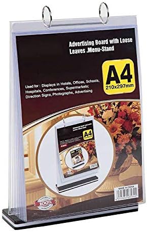 Multi-Function Display Card, menu Price Card, T Type 8.5 x 11,Flip A4 Desktop Card, Multi-Page Desktop Card, Multi-Page Beverage Card, by WANLIAN
