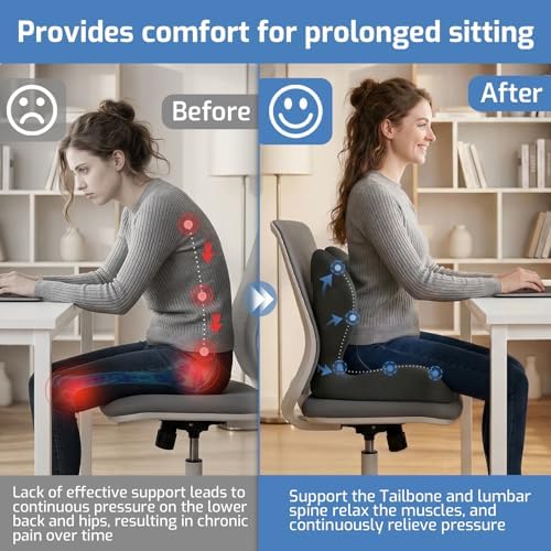 Seat Cushion,Memory Foam Chair Cushion for Office and Car - Image 4