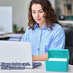 Fuutreo 12 Pack 3x5 Index Card Box Organizer Case with Lids, Bright Colors - Image 6