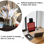 7-Pockets Hanging File Folder with Retractable Hooks for Filing Cabinet, Letter Size Expandable Accordion File Organizer with Elastic Band for File Frame or On-The-Go Use (3 Pack) - Image 5