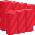 Tenare 100 Pack 12'' x 12'' Microfiber Cleaning Cloths Reusable Cleaning Rags Bulk Microfiber Towels Softer Highly Absorbent Washcloths for House Kitchen Car Window(Red) by Tenare