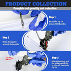 157PCS Heavy Duty 304 Stainless Steel Cable Tie Gun Kit, Includes 150PCS Metal Zip Ties(3 Sizes), Self-Locking, UV & Corrosion Resistant, for Fence, Exhaust Pipe, Chicken Coop, Farm Use - Image 6