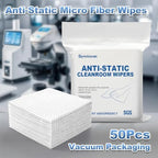 Anti-Static Microfiber cloths 9"x9"(50 Pcs,200GSM) - Image 2
