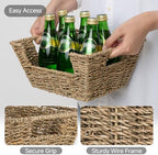 StorageWorks Wicker Storage Baskets for Shelves, Pantry Baskets, Seagrass - Image 3