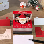 2027 3D Paper Carving Desk Calendar With LED Light (Santa Claus) - Image 2
