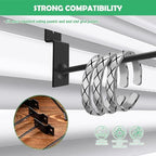 100Pcs Heavy Duty Slat Wall Display Hooks Bulk Set, Slatwall Accessories Pegboard Gridwall Display Hook Slat Wall Shelf Brackets for Retail Home (Black, 6 Inches/15 CM) - Image 6