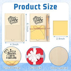 Thenshop 72 Pcs Christmas Nurse Appreciation Gifts Nurse Week Gifts Christmas Bulk 24 Inspirational Wooden Sticky Notes Holder 24 Sticky Notes 24 Ballpoint Pens for Doctor Coworker to Do List Supplies - Image 2