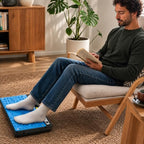 Footrest Under Desk,Height Adjustable footrest with Reflexology Pad - Image 2