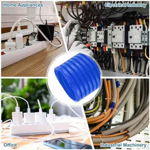 MECCANIXITY 1 1/2" 6.6ft Split Wire Loom Tubing w/Installation Tool Blue - Image 6