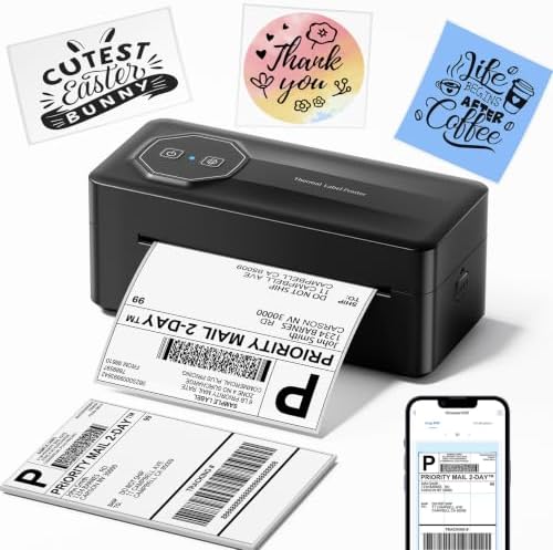 TATTMUSE Bluetooth Thermal Shipping Label Wireless 4x6 Label Printer by TATTMUSE