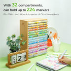 Ohuhu Bamboo Marker Organizer Hold 224 Markers for Honolulu Oahu Series - Image 3