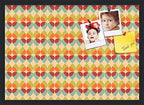 PinPix 27x19 inch Cork Bulletin Board. This Decorative Framed Pin Board Comes with Abstract Pattern in Color Design and Satin Black. Ideal for Home, Office Decor or School (PinPix-564) by PinPixBulletinBoards