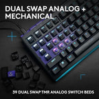 Logitech G512 X 75 TMR + Tactile Switch Mechanical Gaming Keyboard - Black - Image 2