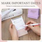 24 Pcs Mini Desk Calendar 2027-2028 - Runs From Jan 2027 until Jun 2028 - Image 4
