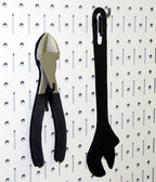 Wall Control Narrow Pegboard Rack 8in x 32in White Metal Pegboard Runner Tool Board - Image 6