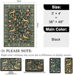 DUKINO 3x4 Rug, Washable Animal Area Rug for Entryway Non Slip, Black - Image 2