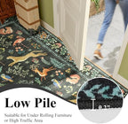 DUKINO 8x10 Area Rugs, Washable Soft Animal Bedroom Rug Non Slip, Black - Image 6