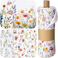 60 Pack Reusable Kitchen Cloths Cotton Towel, Wildflowers by Noveread
