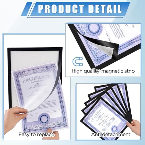 20 Pack Magnetic Sign Holder 8.5x11 inches with Magnetic Border - Image 3
